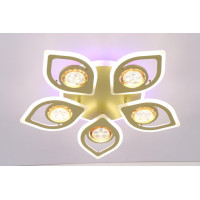 Люстра светодиодная LED потолочная Valeso V K29131-5+1 GD с пультом 80W