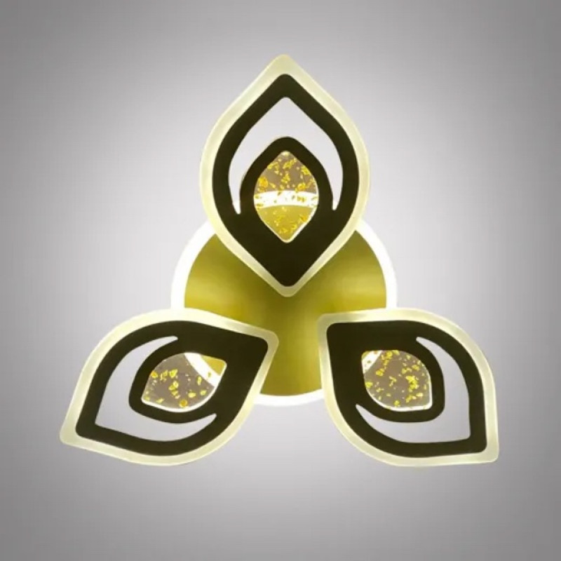 Люстра светодиодная LED потолочная Valeso V K29132-3+1 GD с пультом 94W