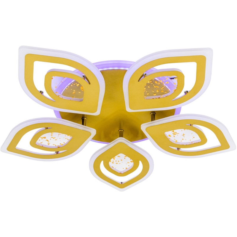 Люстра светодиодная LED потолочная Valeso V K29132-5+1 GD с пультом 56W