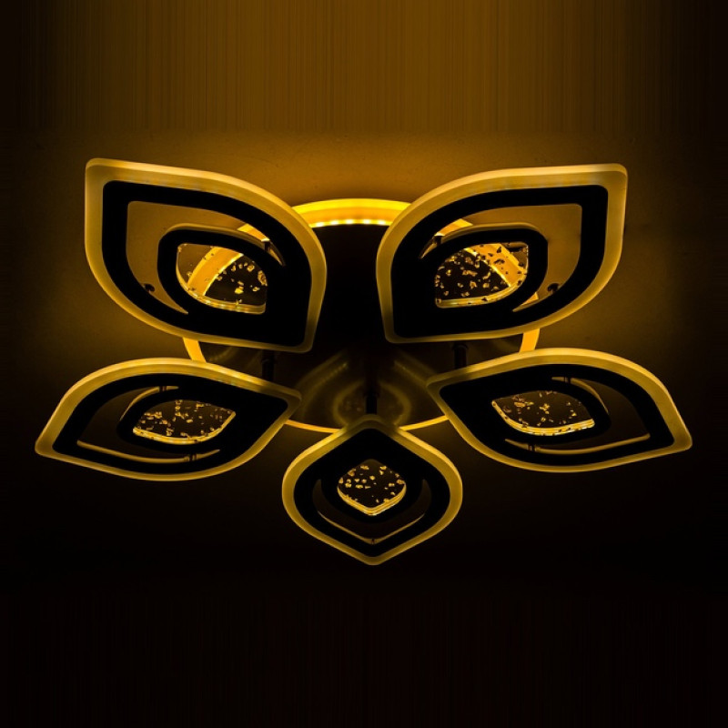 Люстра светодиодная LED потолочная Valeso V K29132-5+1 GD с пультом 56W