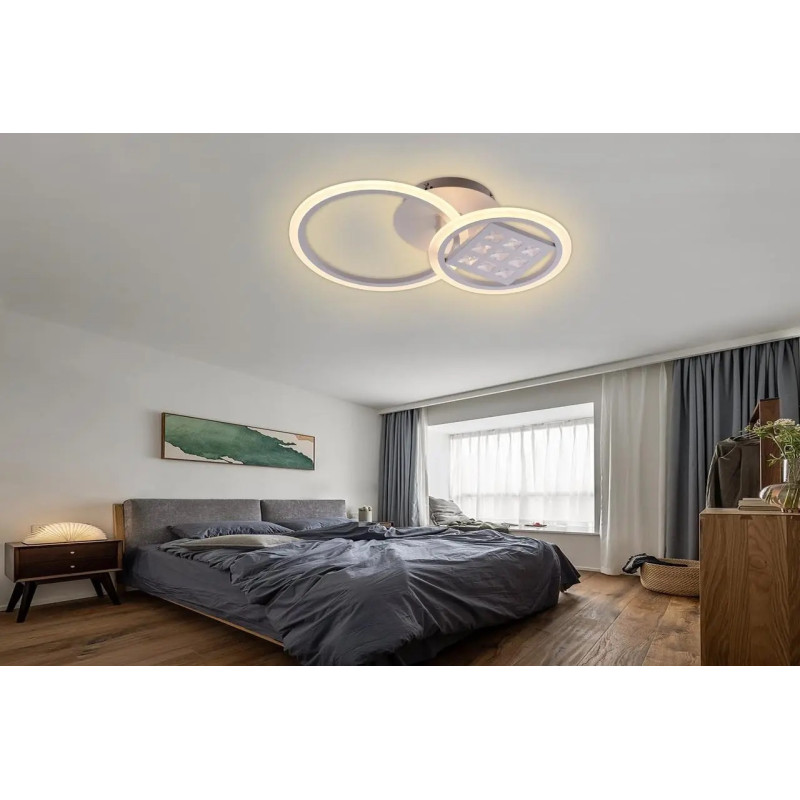 Люстра світлодіодна LED стельова Valeso V X6153-2 WT 52W