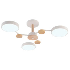 Люстра светодиодная LED потолочная Valeso V XI3310-3 WH+WOOD 54W