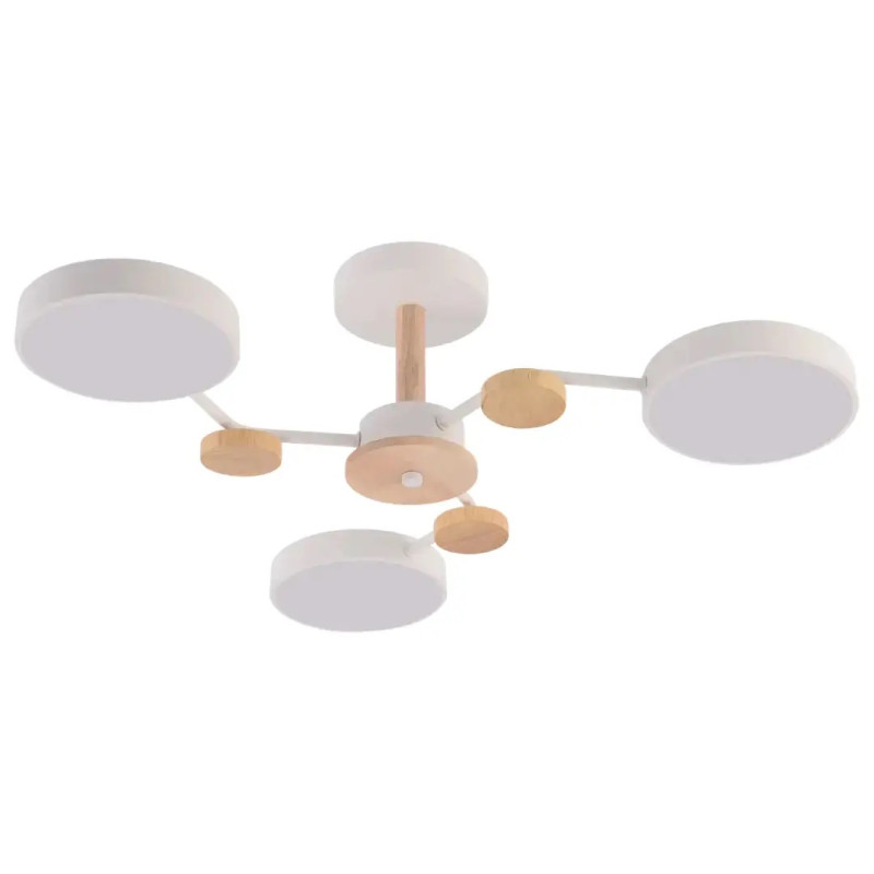 Люстра світлодіодна LED стельова Valeso V XI3310-3 WH+WOOD 54W