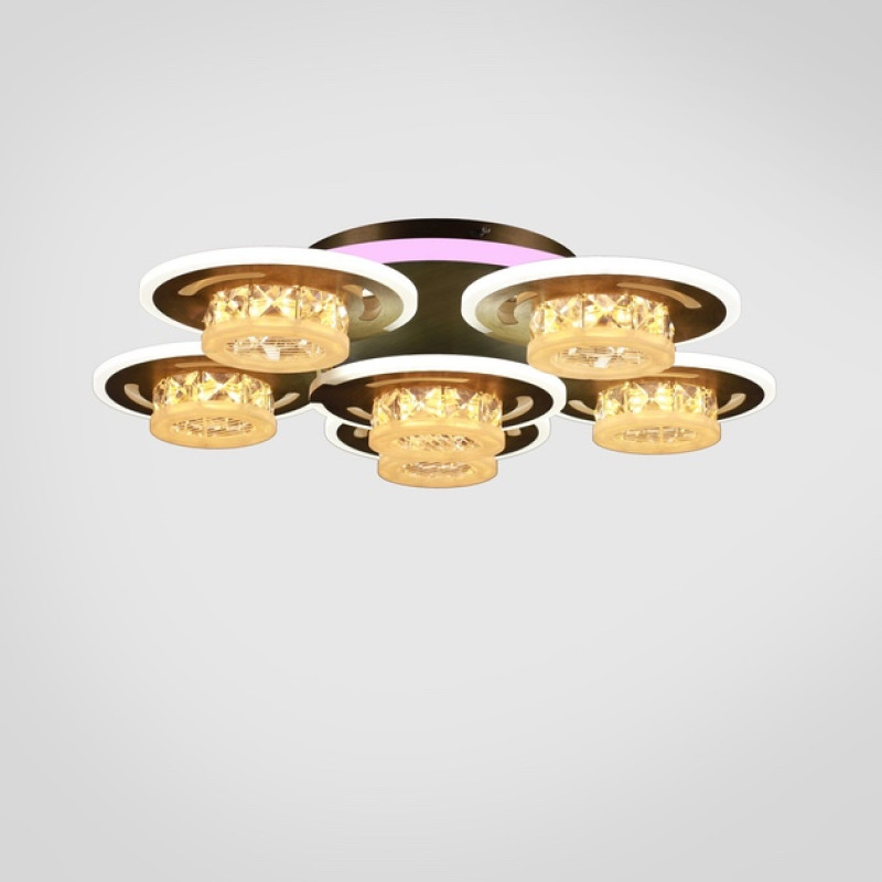 Люстра світлодіодна LED стельова Valeso V K29009-5+1+1 з пультом 240W