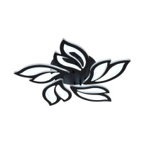 Люстра светодиодная LED потолочная Valeso V X6078-5 BK 68W