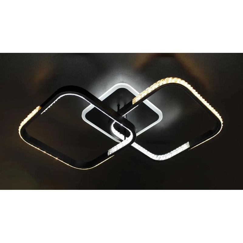 Люстра світлодіодна LED стельова Valeso V X6001-2 BK 48W