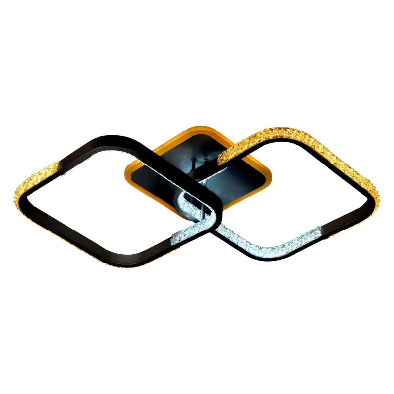 Люстра світлодіодна LED стельова Valeso V X6001-2 BK 48W