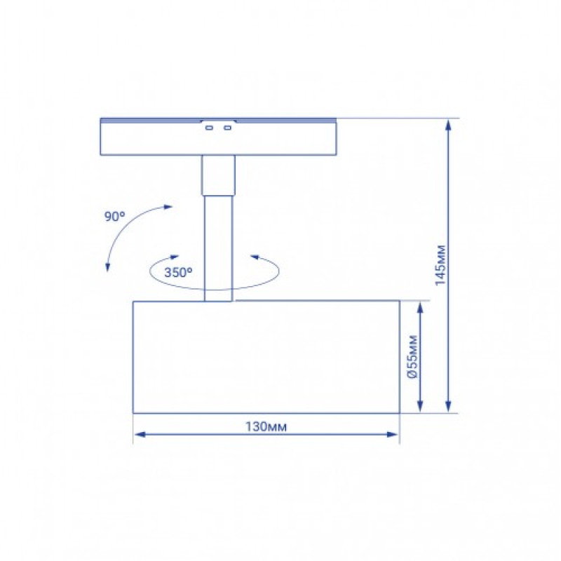 Магнитный трековый светильник Feron MGN303 10W черный 41946