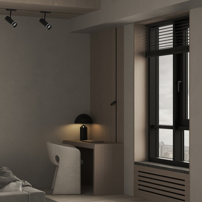 Магнитный трековый светильник Feron MGN304 10W черный 41951