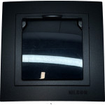 Розетка одинарна з/з з кришкою NILSON Touran чорна матова 24381018