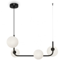 Люстра светодиодная LED подвесная Valeso V 3001-4 BK черная 240W