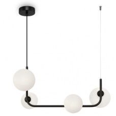 Люстра светодиодная LED подвесная Valeso V 3001-4 BK черная 240W