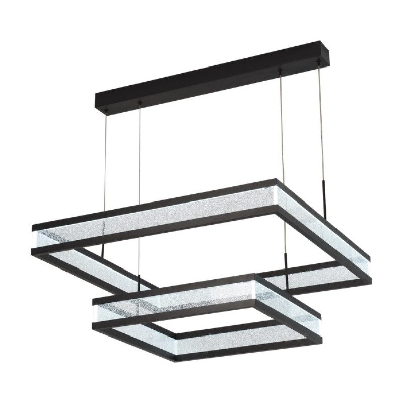 Люстра светодиодная LED подвесная Valeso V QQD3119 BK 90W