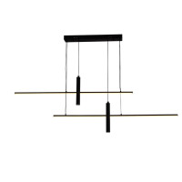 Люстра светодиодная LED подвесная Valeso V QQD3160 BK 76W