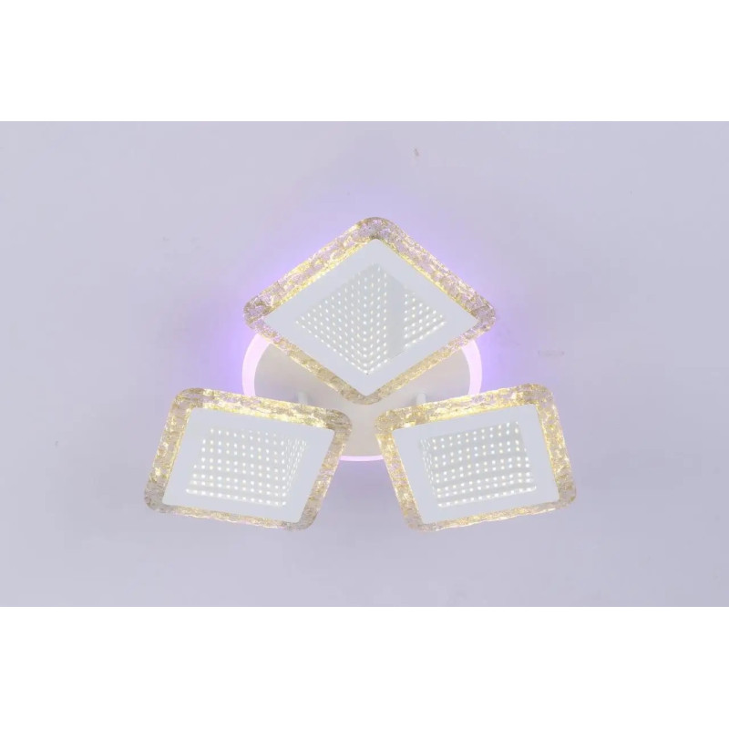 Люстра світлодіодна LED стельова Valeso V K39937-3+1 WT з пультом 91W