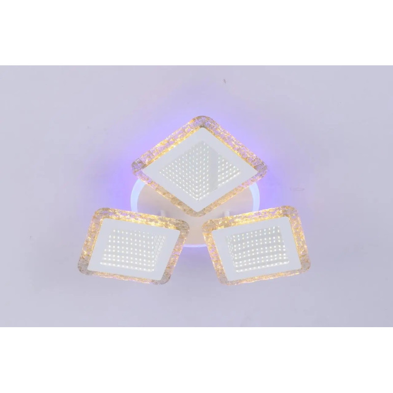 Люстра світлодіодна LED стельова Valeso V K39937-3+1 WT з пультом 91W