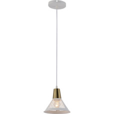 Люстра підвісна з плафоном під лампу Е27 V XA3221-1 WH+COPPER 60W