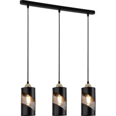 Люстра подвесная с плафоном под лампу Е27 V XA3226-3 BK+FGD 180W