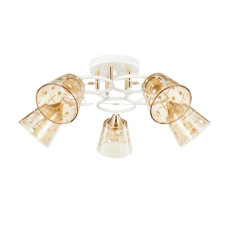 Люстра декоративная потолочная на 5 плафонов VALESO V 6118-5 WH+FG 240W