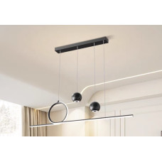 Люстра підвісна VALESO V G4091 BK чорна 35W