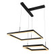 Підвісна LED люстра 126W Interees з регульованою висотою 3000/4500/6000К чорна IP20 V QQD3073 BK