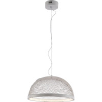 Підвісна LED люстра 35W Valeso з плафоном у сітку 3000/4500/6000К біла IP20 V DK6376-400 WH