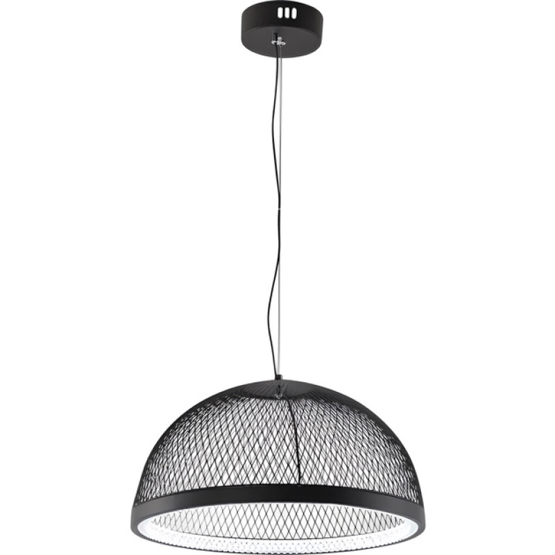 Подвесная LED люстра 35W без пульта Valeso с регулируемой высотой 3000/4500/6000К черная V DK6376-400