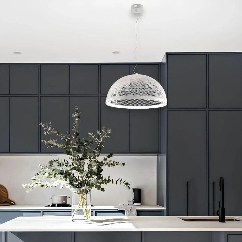 Подвесная LED люстра 40W Valeso с металлическим корпусом 3000/4500/6000К белая IP20 V DK6376-500 WH