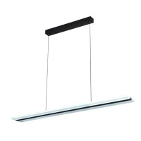 Подвесная LED люстра 46W Interees с акриловым рассеивателем 3000-6400К с пультом черная V QQD3161 BK