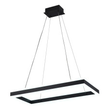 Подвесная LED люстра 80W Interees с управлением через смартфон 3000-6400К с пультом черная V QQD3094 BK