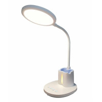 Лампа настольная светодиодная Sirius 9W с подставкой для канцелярии 2800К-5700К белая IP20 BL-1503