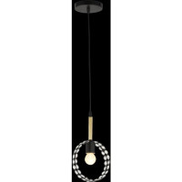 Люстра подвесная VALESO V XA1414B/1P Black+Wood 60W