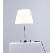 Настольная лампа Sirius декоративная с тканевым абажуром под лампу Е27 хром IP20 B N6569/1T CH