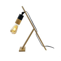 Настільна лампа Sirius з дерев'яним корпусом під лампу Е27 ясен IP20 S7156/1 