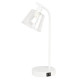 Настільна лампа Valeso з кнопкою вимкнення на корпусі під лампу Е14 біла IP20 LT91089E WT 40W
