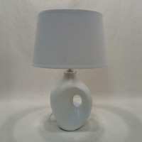 Настільна лампа Valeso з текстильним круглим абажуром лампу Е14 біла IP20 V DTL1125W