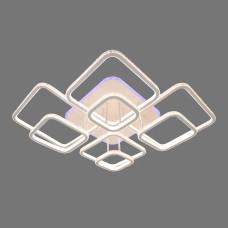 Стельова світлодіодна люстра Sirius 566W з підсвічуванням 3000-6500К біла IP20 DK5868B/8 WH (RGB) 