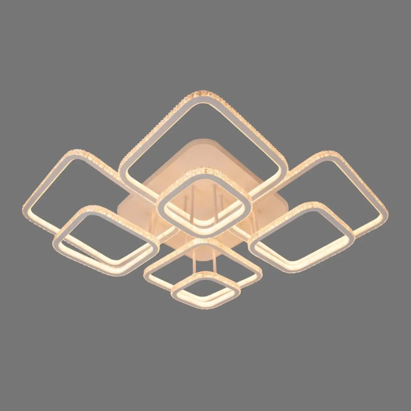 Потолочная светодиодная люстра Sirius 566W с подсветкой 3000-6500К белая IP20 DK5868B/8 WH (RGB)