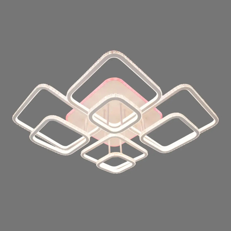 Потолочная светодиодная люстра Sirius 566W с подсветкой 3000-6500К белая IP20 DK5868B/8 WH (RGB)