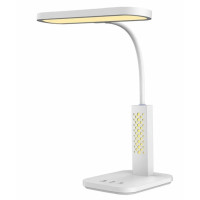 Лампа настільна світлодіодна Sirius 9W з нічним режимом 3000К-5700К біла IP20 BL-1827
