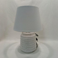 Настольная лампа Valeso с текстильным абажуром под одну лампу Е14 белая IP20 V DTL1022