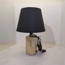 Настільна лампа Valeso з текстильним абажуром під одну лампу Е14 чорна/золота IP20 V 4038BG