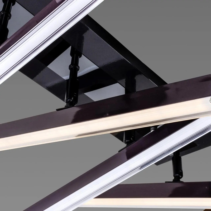 Стельова світлодіодна люстра Sirius 40W з акриловими плафонами 3000-6500К сіра IP20 B YH993/4 GRAY