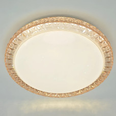 Стельова світлодіодна люстра Sirius 48W кругла 3000-6500К з RGB IP20 GLX-20028-400 48W Amber (RGB)