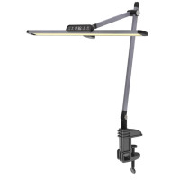 Лампа настольная светодиодная Sirius 12W на струбцине 3000К-5700К темно-серая IP20 BL-1321-D