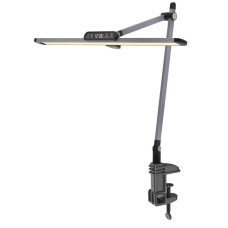 Лампа настольная светодиодная Sirius 12W на струбцине 3000К-5700К темно-серая IP20 BL-1321-D