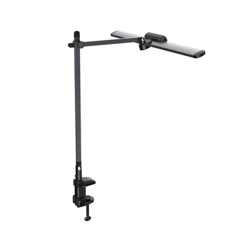 Лампа настільна світлодіодна Sirius 12W з дисплеєм 3000К-5700К темно-сіра IP20 BL-1321