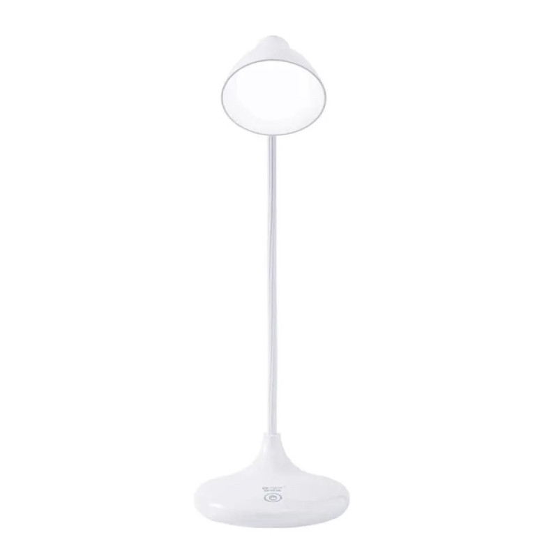 Настільна LED лампа 6W акумуляторна VALESO пластиковий корпус 3000K/4000K/6000K біла V 1918