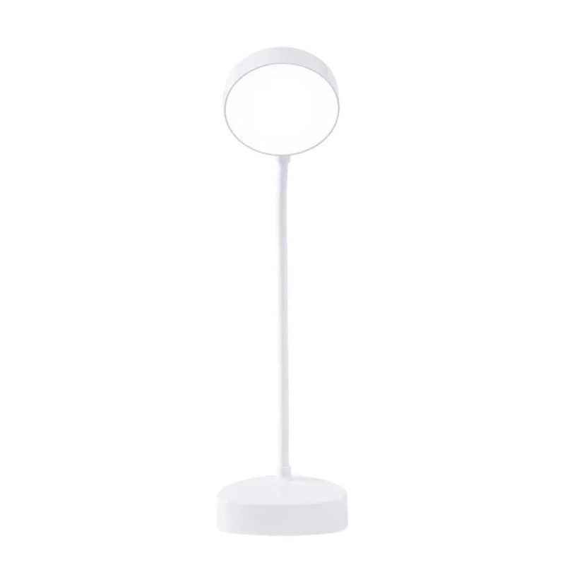 Настольная LED лампа 7W аккумуляторная VALESO из пластика 3000K/4000K/6000K белая IP20 V 1910