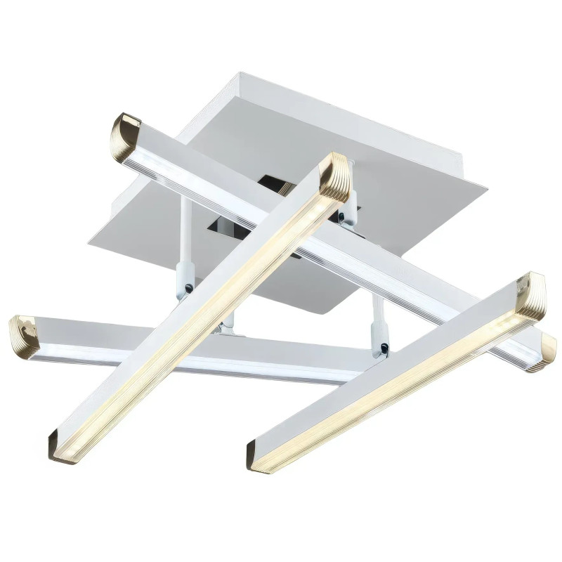 Стельова світлодіодна люстра Sirius 32W з акриловими плафонами 3000-6500К біла IP20 B YH996/4 WT